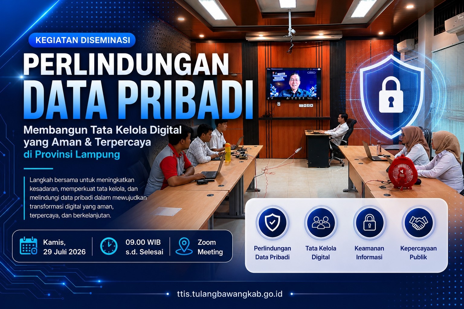 Diseminasi Perlindungan Data Pribadi: Membangun Tata Kelola Digital yang Aman dan Terpercaya di Provinsi Lampung