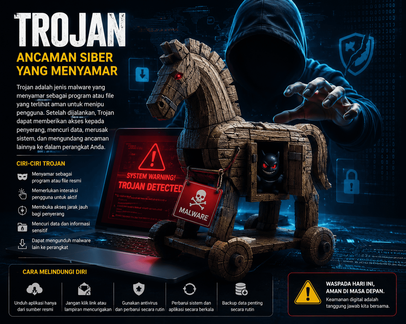 Trojan: Ancaman Siber yang Menyamar di Balik Program Terpercaya